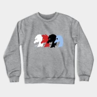 All four Horses (Horses of the apocalypse) Crewneck Sweatshirt